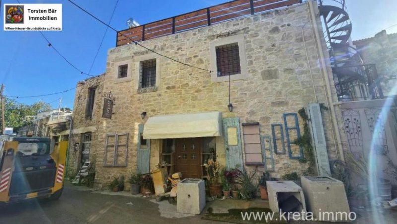 Pitsidia Ein Stück echtes Kreta – Natursteinhaus mit Dachterrasse und Meerblick in Pitsidia Haus kaufen